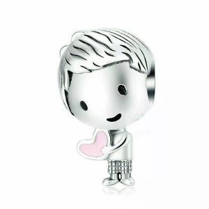 Cute Little Boy Silver Charm For Pandora